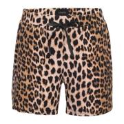Lux Leo Leopard Print Shorts