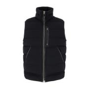 Sort Nylon Gilet Frakker