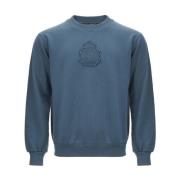 Bomuld Klassisk Sweater Blå