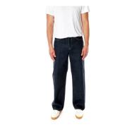 Bred Straight Fit Mid Waist Jeans