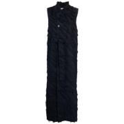 Navy Frill Waistcoat Kjole