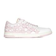 Rosa Sneakers med Stjerne Patches