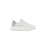 hvide azurblå sneakers