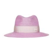 Bubblegum Pink Straw Ribbon Hat