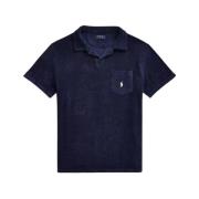 Marineblå Polo Shirt med Frotte Logo