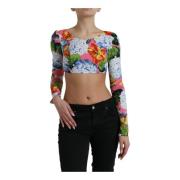 Blomstret Crop Top