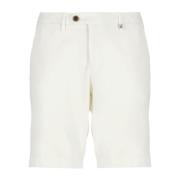 Hvide Bermuda Shorts med Lommer