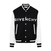 Varsity Jacket Sort Hvid