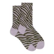 Lilla Zebra Korte Sokker