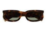 SL Sunglasses in Brown with Green Lenses