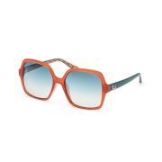 Stilfulde solbriller med blå linser