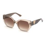 Stilfulde solbriller med brune spejllinser