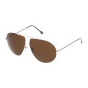 Montura plata - Lente marrón solbriller