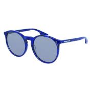 Havana blå spejlet sølv solbriller