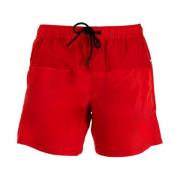 Rød Logo Badeshorts