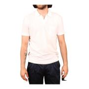 Polo Jersey Linned Bomuld Hvid