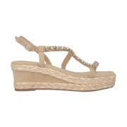 Flettet Juvel Kile Sandal