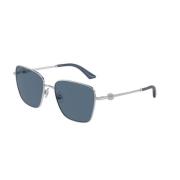 Blå Mørk Sølv Solbriller Model
