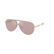 Rosa Pink Solbriller med Sorte Accenter