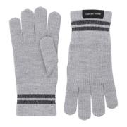 Heather Grey AW22 Rib-Knit Handsker