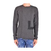 Grå Striktrøje Sweater AW18