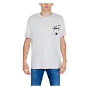 Graffiti Signature T-Shirt Mænd Efterår/Vinter