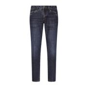 Indigo Slim Jeans Klassisk Design