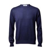 Blå Merinouldssweater