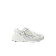 Hvide Læder Mesh Sneakers