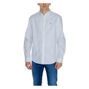 Hvid Bomuldsskjorte Langærmet Klassisk