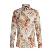 Blomstret Paisley Print Skjorte