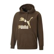 Hoodie med Metallic Logo