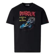 Diabolik Printet Fade Dyed T-shirt