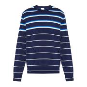 Stribet mønster sweater