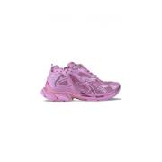 Pink Mesh Runner Sneakers