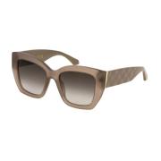 Brune skildpaddesolbriller med brune linser