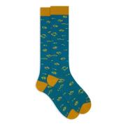 Italienske fiskebroderede lange sokker