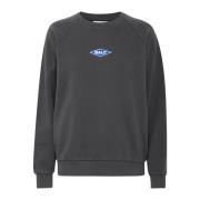 Raglan Crew Neck Sweatshirt Sort