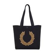 Sort Tote Taske med Laurel Logo