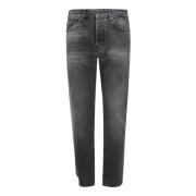 Sort Straight Leg High Waist Jeans