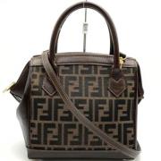 Pre-owned Stof fendi-tasker