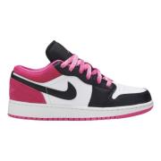 Begrænset udgave Air Jordan 1 Low Sort Aktiv Fuchsia