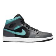 Begrænset udgave Grå Aqua Air Jordan 1 Mid