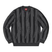 Tekstureret Stribe Crewneck Sweaters