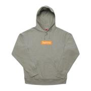 Grå Box Logo Hoodie Begrænset Oplag