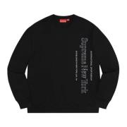 Begrænset udgave Side Logo Crewneck Sort