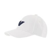 Baseball Cap - Hvid Broderet Logo