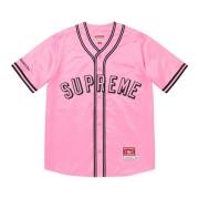 Begrænset udgave Pink Satin Baseball Jersey