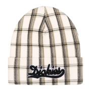 Begrænset udgave Beanie Hvid Plaid