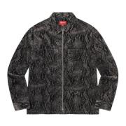 Begrænset udgave Snakeskin Corduroy Zip Up Skjorte